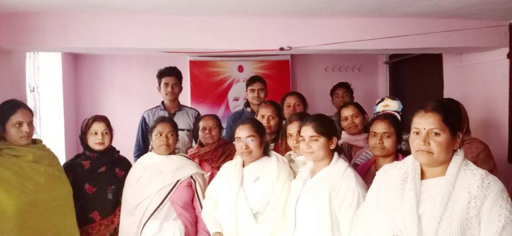 सासाराम सेवाकेंद्र के ईश्वरीय पाठशाला, नोखा में नए साल के अवसर पर मंगल मिलन का कार्यक्रम